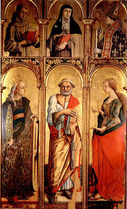 Triptyque de Montefiore, 1471, Carlo Crivelli