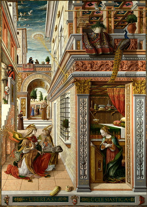 Annonciation d'Ascoli, 1486, Carlo Crivelli