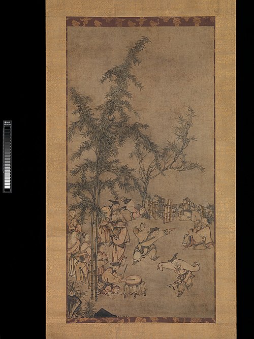 Seven Sages of the Bamboo Grove, 1550, Sesson Shukei