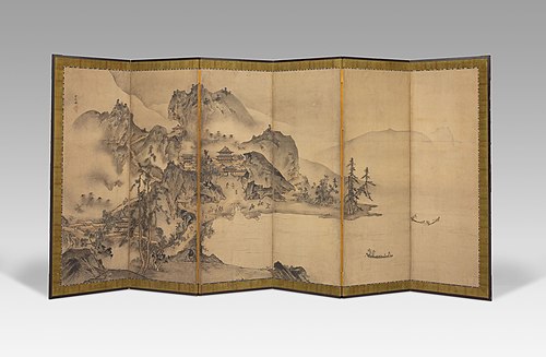 Landscape of the Four Seasons, 1560, Sesson Shukei