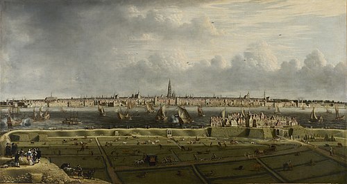 La rade d’Anvers vue du Vlaams Hoofd, 1658, Jean Baptiste Bonnecroy