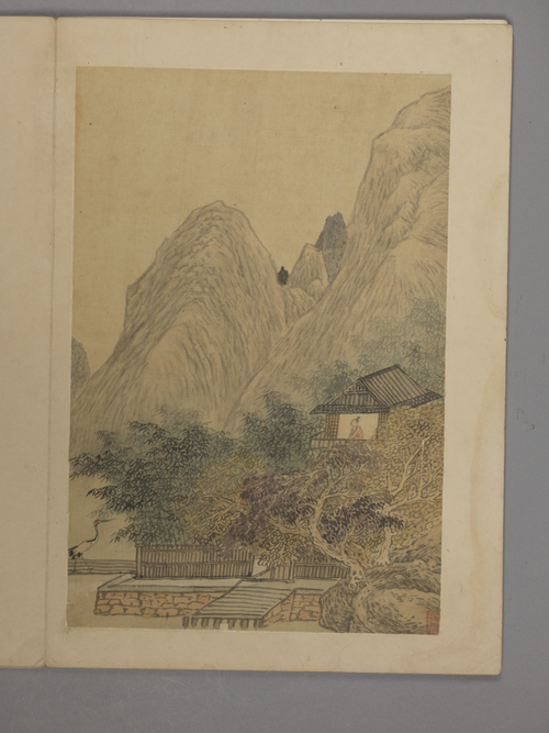 邵弥山水花卉册, , Shao Mi