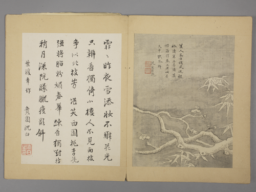 沈颢墨梅册, , Shen Hao