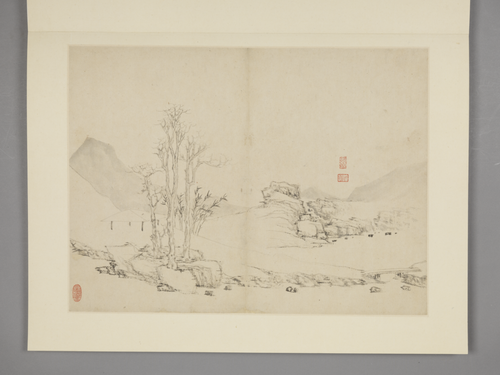 沈颢山水册, , Shen Hao
