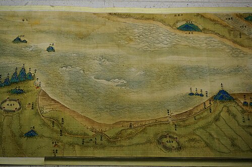 清沈宗骞设色浙江海塘图卷, , Shen Zongqian