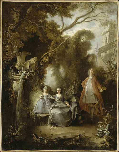 La famille de l'artiste, 1737, Jacques de Lajoüe