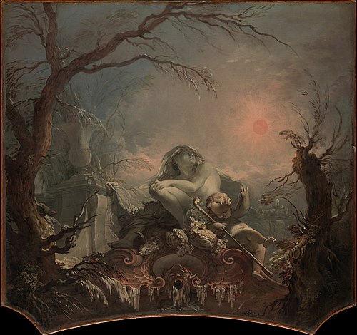 Allegory of Winter, 1733, Jacques de Lajoüe