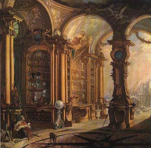 Le Cabinet de physique de Bonnier de La Mosson, 1734, Jacques de Lajoüe