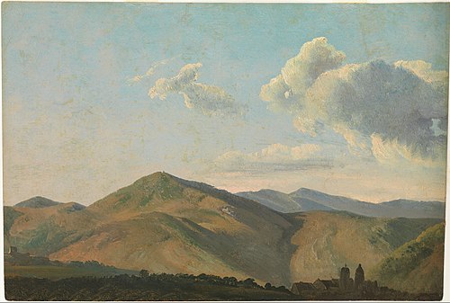 Mountainous Landscape at Vicovaro, 1791, Simon Denis