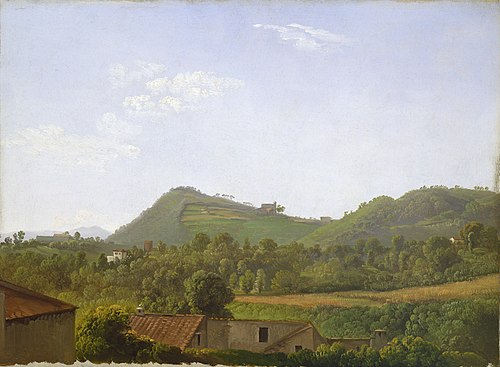 View near Naples, 1806, Simon Denis