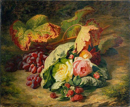 Flowers and Fruit, 1853, Simon Saint-Jean