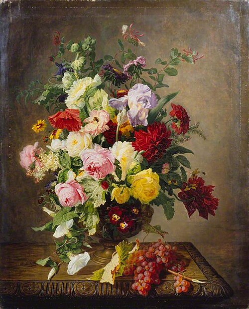 Flowers and Fruit, 1848, Simon Saint-Jean