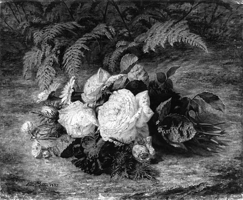 Still Life with Flowers, 1852, Simon Saint-Jean