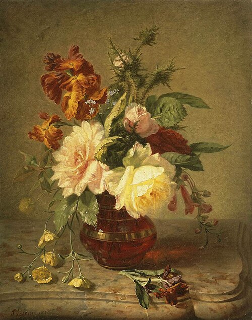 Flowers, 1856, Simon Saint-Jean