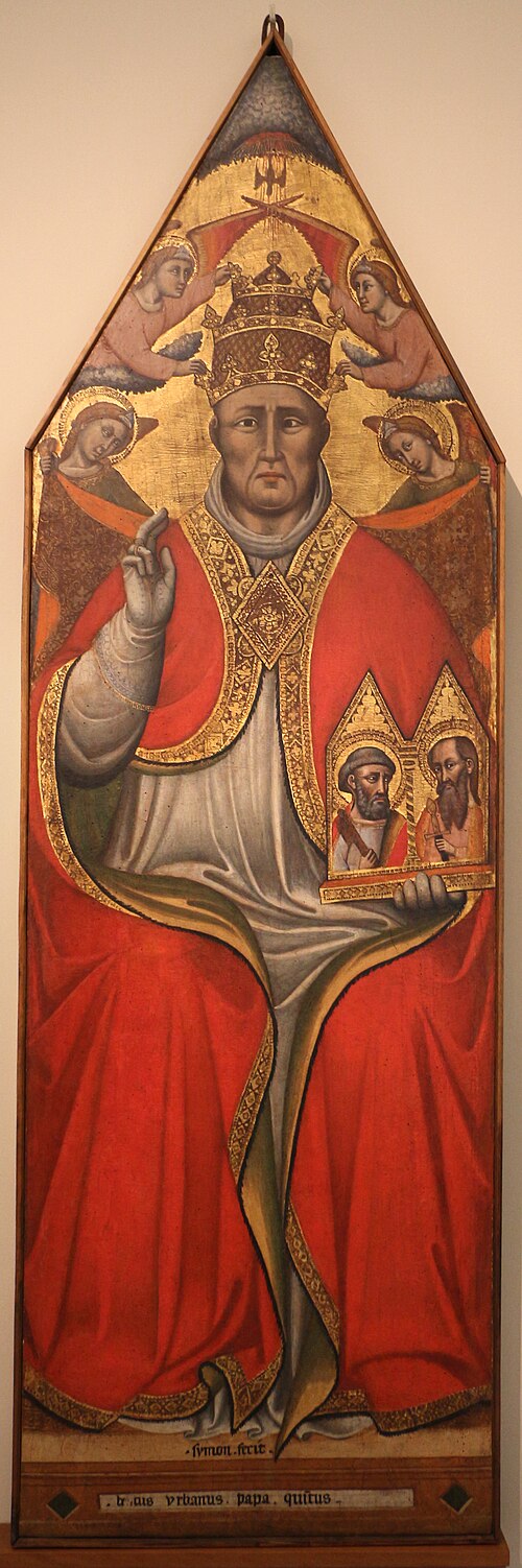 Portrait of Urban V, 1375, Simone dei Crocifissi