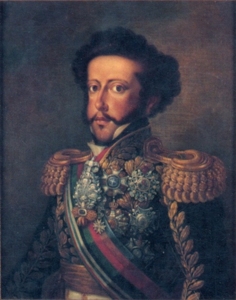Retrato do imperador D. Pedro I em traje imperial, 1826, Simplício Rodrigues de Sá