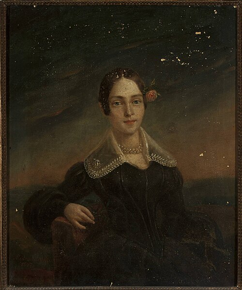 Portrait of a young woman, 1847, Ambroży Mieroszewski
