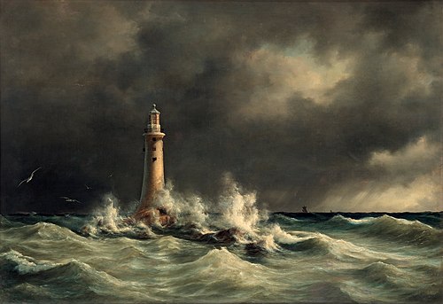 Lighthouse at Stora Bält, 1846, Anton Melbye