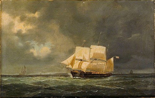 Marine Landscape, 1845, Anton Melbye