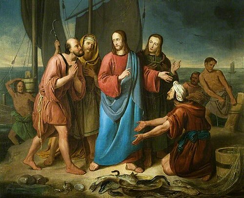 Christ Calling His First Disciples, 1839, Adam Brenner