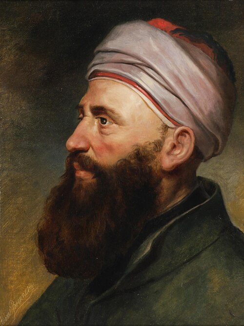 Bildnis eines Herren im orientalischen Kostüm, 1891, Adam Brenner