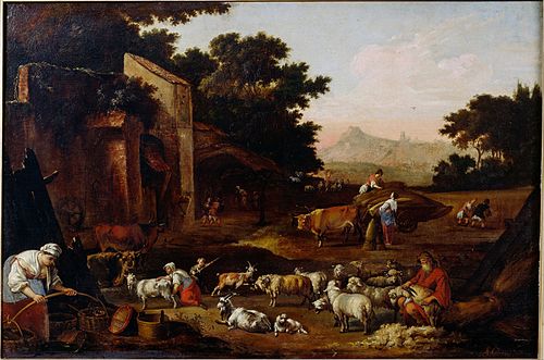 Sheep Shearing, 1675, Adam Colonia
