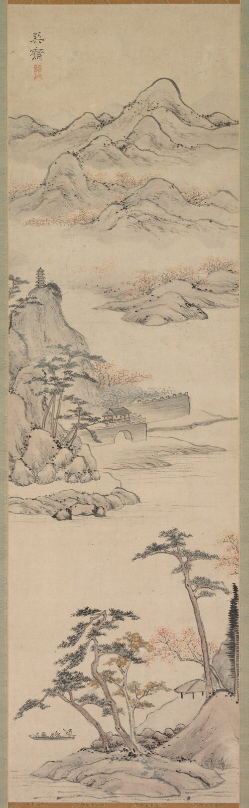 Landscape with Boaters, 1781, Sonsai