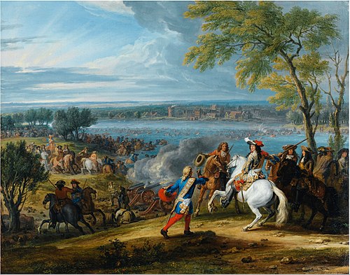 Le Passage du Rhin, 1672, Adam François van der Meulen