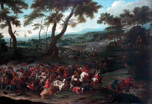 Dutch Battle Scene, 1670, Adam François van der Meulen