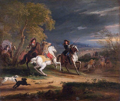 French Generals Arriving before a Town, 1678, Adam François van der Meulen