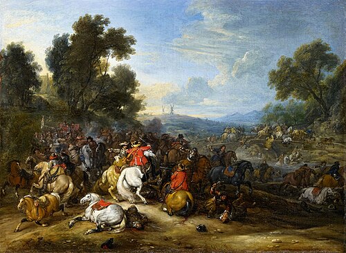 Cavalry engagement, 1650, Adam François van der Meulen