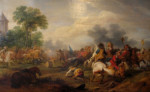 Reitertreffen zwischen Kaiserlichen und Schweden, 1654, Adam François van der Meulen