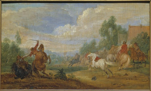 Cavalry Skirmish, 1668, Adam François van der Meulen