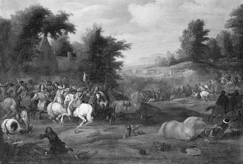 Cavalry Skirmish, 1660, Adam François van der Meulen