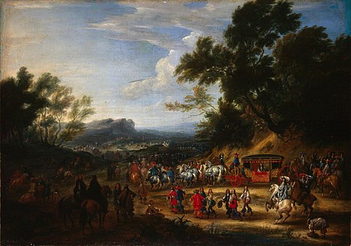 Louis XIV Travelling, 1664, Adam François van der Meulen
