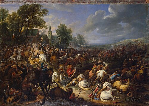 Cavalery in the Battle, 1657, Adam François van der Meulen
