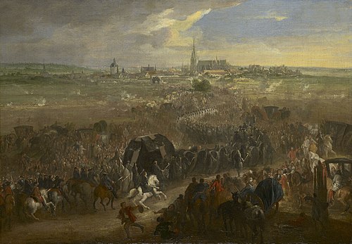 The Funeral of Marie Therese, Queen of France, 10 August 1683, 1686, Adam François van der Meulen