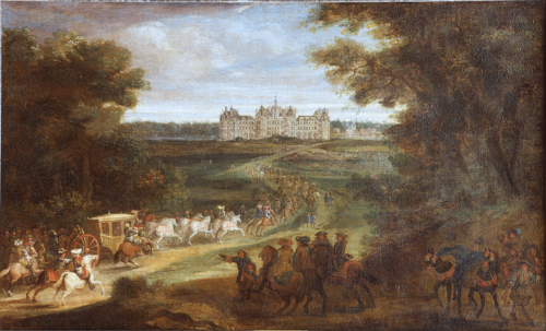 Arrivée de Louis XIV à Chambord, 1670, Adam François van der Meulen
