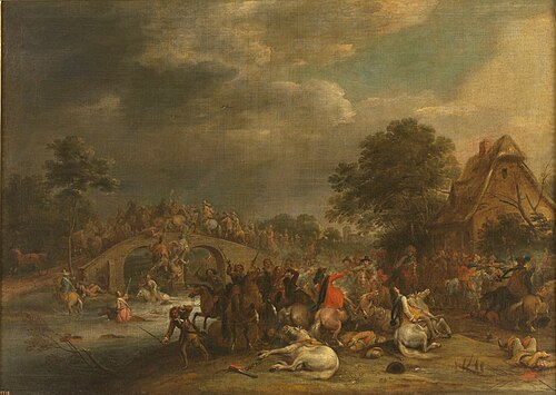 Clash of cavalry, 1657, Adam François van der Meulen