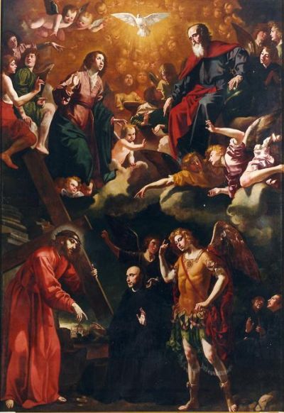 Aparición de Cristo a san Ignacio de Loyola, 1631, Jerónimo Jacinto Espinosa