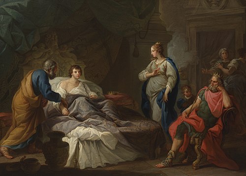 Antiochus Yearning for Stratonice, 1740, Stefano Pozzi