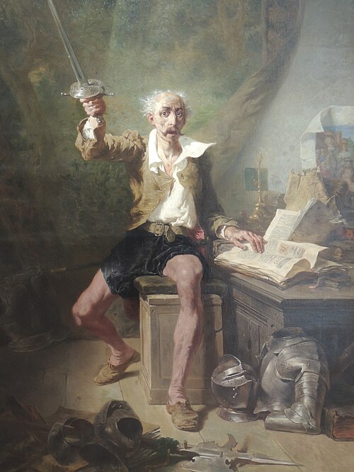 La lecture de Don Quichotte, 1873, Célestin Nanteuil