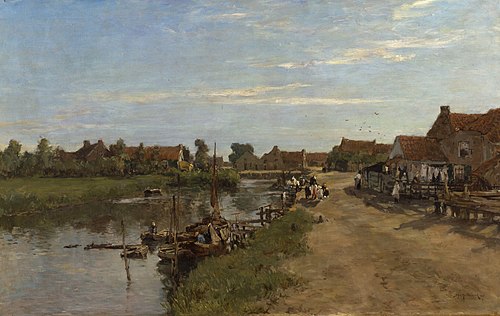 De vaart te Zwartewaal, 1907, Johan Hendrik van Mastenbroek