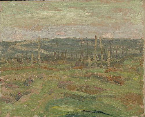 Vimy Ridge from Souchez Valley (Sketch), 1917, A. Y. Jackson