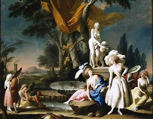 Couples in a Park, 1785, José Camarón Boronat
