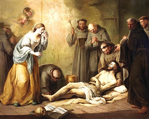 La muerte de san Francisco, 1789, José Camarón Boronat