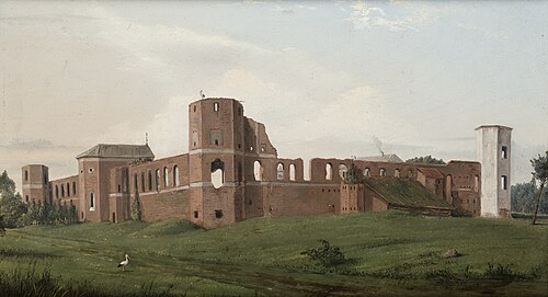 Castle Ruins at Olszany, 1853, Wincenty Dmochowski