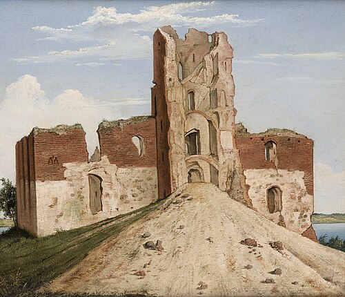 View of the Castle at Troki (Trakai), 1854, Wincenty Dmochowski