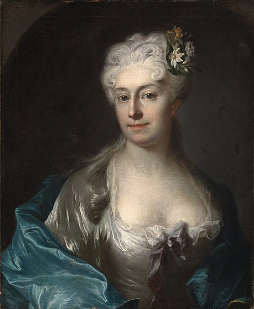Gräfin Maria Magdalena von Dönhoff, geb. Gräfin Bielinska, 1718, Ádám Mányoki