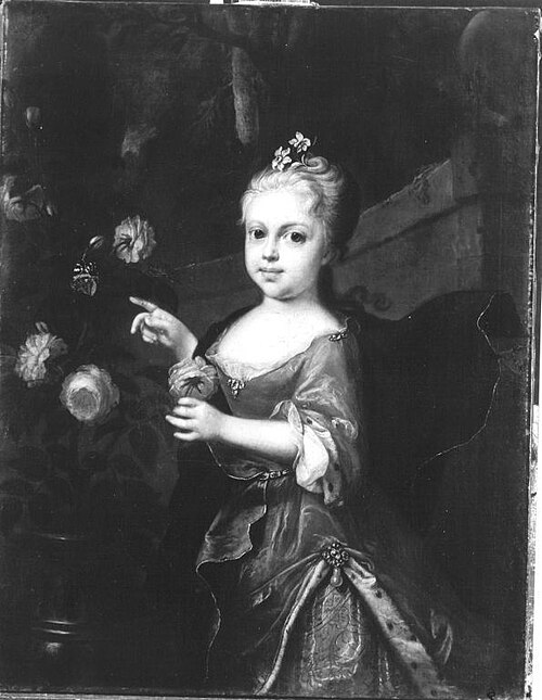 Maria Anna of Austria as child, 1723, Ádám Mányoki